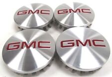 Gmc Brushed Aluminum Wheel Center Caps 22837060 83mm 3.25 Sierra Yukon Denali