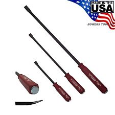 Wilde 3pc Hard Cap Pry Bar Set Hammer Strike Handle 12 17 25 Made In Usa