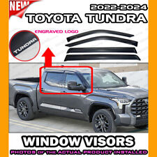 Window Visors For 2022 2024 Toyota Tundra Crew Rain Guard Vent Shade