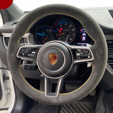 Alcantara Leather Steering Wheel For Porsche 911 718 Cayenne Panamera Cayman