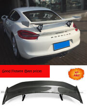 For Porsche Cayman 981.1 Gt--4 Style Carbon Fiber Rear Trunk Gt Spoiler Wing Lip