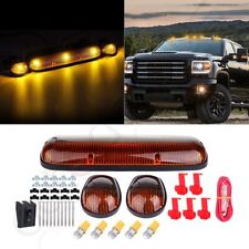 3pcs Amber Cab Roof Marker Lights T10 Amber Led For Chevy Silveradogmc Sierra