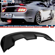 For 2015-2024 Ford Mustang Coupe Gt Style Gloss Black Rear Trunk Spoiler Wing