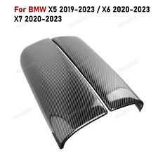 Carbon Abs Center Console Armrest Box Panel Cover For Bmw X5 G05 X6 G06 2019-22