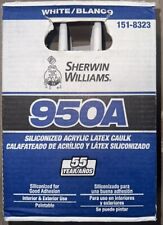 Sherwin Williams 950a Siliconized Acrylic Latex Caulk 10.1oz. White Case Of 12