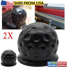 2pc Trailer Ball Cover Tow Towing Hitch Ball Cover Cap Rubber Universal 2 Inch