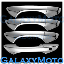 08-12 Honda Accord Chrome Plated Full Abs 4 Door Handle Wo Psg Keyhole Cover
