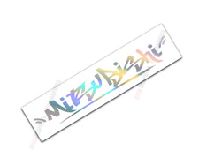 Windshield Decal Car Sticker Banner For Mitsubishi Rainbow Silver Holographic