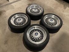 Set Of 4 Bbs Style 5 Wheels Rc090 17 5x120 Oem For Bmw E39 M5 - With New Tires.