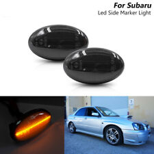 Smoked Led Amber Side Marker Lights For 2002-2007 Subaru Impreza Wrx Sti Gda Gdb