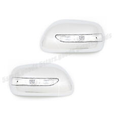 Chrome Side Led Light Mirror Covers Molding Trims For 2009-2013 Toyota Corolla