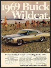 Buick Wildcat 1969 Auto Car Ad Two Door 430 Cubic Inch V8 On The Beach