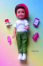 Barbie Chelsea Boy Darrin Doll Redressed Plus Accessories