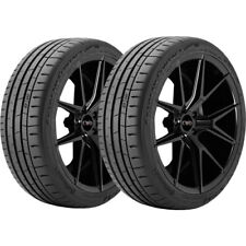 Qty 2 25535zr19 Continental Extreme Contact Sport 02 96y Xl Black Wall Tires