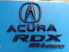 Acura Rdx Black Sh-awd Lettering Oem Emblems With Logo Used