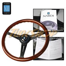 Italy Nardi Classic 360mm Steering Wheel Mahogany Wood With Black Spoke