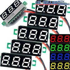 5pcs Dc 2.4-30v 2-wire Voltmeter 3-digit Led Display Volt Meter Voltage Tester