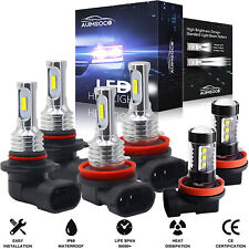 For Honda Accord Led Headlights High Low Beam Fog Light Bulbs Combo Kit Drl