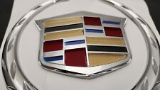 Cadillac Escalade Ats Cts Dts Srx Sts Front Grille Emblem - Silver