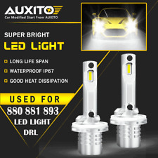2pc Auxito 880 Led Fogdriving Light Bulb 6500k White High Power 890 892 893 899