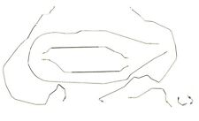 Complete Stainless Steel Prebent Brake Line Kit For Front Power Disc Rear Drum