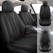 Blackgray Fuax Leather Car 25 Seat Covers Cushion For Dodge Nitro 2010-2012
