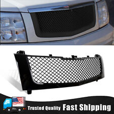 For 02-06 Cadillac Escalade Honeycomb Mesh Hood Grille Glossy Black 6.0l 5.3l Us