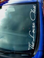 The Lower Class Windscreen Window Custom Phrase Script Car Vinyl Stickers Decals