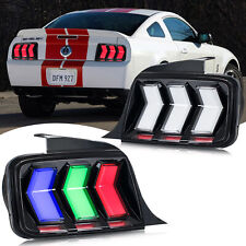 Rgb Led Sequential Tail Lights For Ford Mustang 2005-2009 Animation Rear Lamps