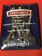 Craftsman -v- 8 Piece No. 4344 Sae Combination Ignition Wrench Set With Pouch