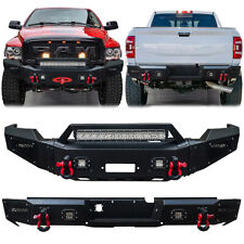 Vijay For 2002-2005 Dodge Ram 1500 Steel Front Or Rear Bumper With Led Lights
