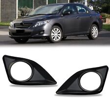 For 2009-2010 Toyota Corolla Fog Light Frame Covers Trim Bezels Black
