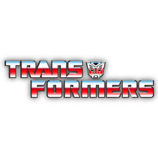 Classic 80s Cartoon Transformer Logo Shaped Vinyl Decal Sticker