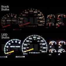 95-98 Chevy C1500 K1500 Truck Dash Instrumnet Cluster Gauge White Led Lights Kit