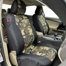 For Toyota Camry Front Car Seat Covers Tactical Desert Camo Canvas
