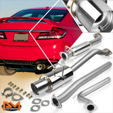 For 12-15 Honda Civic Si 4-dr 4tip Muffler Stainless Steel Catback Exhaust Pipe