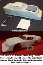 Body - Resin 80s Hanley Style Speedway Camaro Stock Car Body - 125