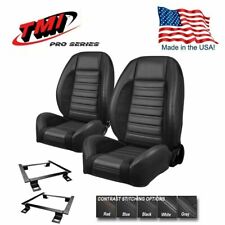 Tmi Pro Series Sport R Complete Bucket Seat Set For 1966-72 Chevelle Wbench