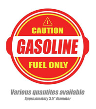 Gasoline Fuel Only Sticker Decal Label Tank Vinyl Gas Ethanol Diesel Can Oil