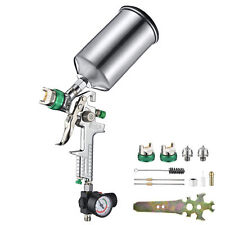 Yescom Hvlp Spray Gun With Nozzles 1.41.72.5mm Feed Gravity For Paint Car