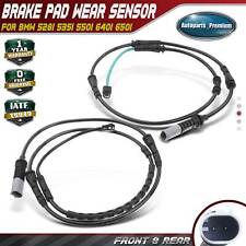 2x Front Rear Disc Brake Pad Wear Sensor For Bmw 528i 2011-2016 535d 535i 550i