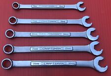 5 Craftsman Metric Combination Quick Or Speed Wrenches 12-pt Box End E-41958