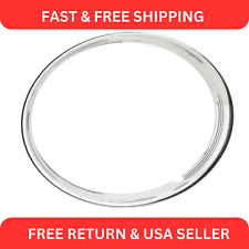 Stainless Steel 15 Inch Beauty Ring Ribbed