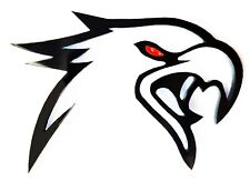 2x Emblem Logo Badge Redeye Hawk Hellhawk For Jeep Grand Cherokee Trackhawk Srt