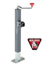 Bulldog 5k Square Trailer Jack W Square Tubular Swivel Mount Topwind - 15 Lift
