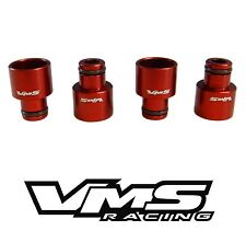 X4 Vms Racing Rdx Fuel Injector Top Hats For Honda Acura D15 D16 B16 B18 - Red