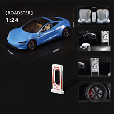 124 Tesla Roadster Model Y Model 3 Tesla Model S Alloy Toy Car Model Sound And
