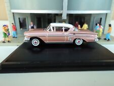 Oxford 1958 Chevrolet Impala Sport Coupe Cay Coral White  187 Ho Diecast