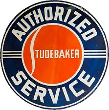 Porcelain Studebaker Enamel Sign 30x30 Inches Double Sided
