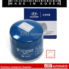 Genuine Engine Oil Filter W Washer Fits 86-17 Hyundai Kia Oem 26300-35503